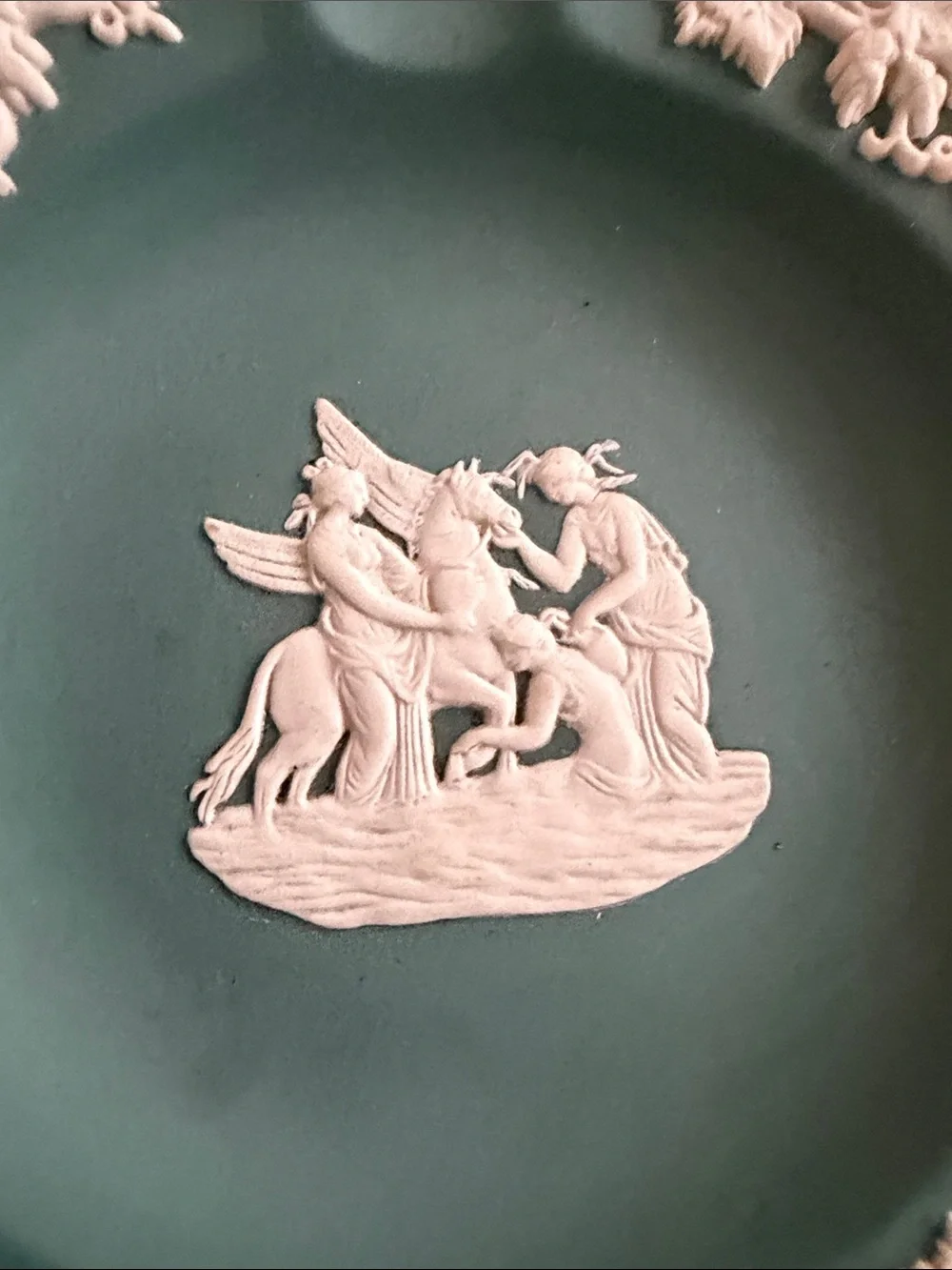 Vintage Teal Green Wedgewood Commerative Rare Ashtrays set of 4